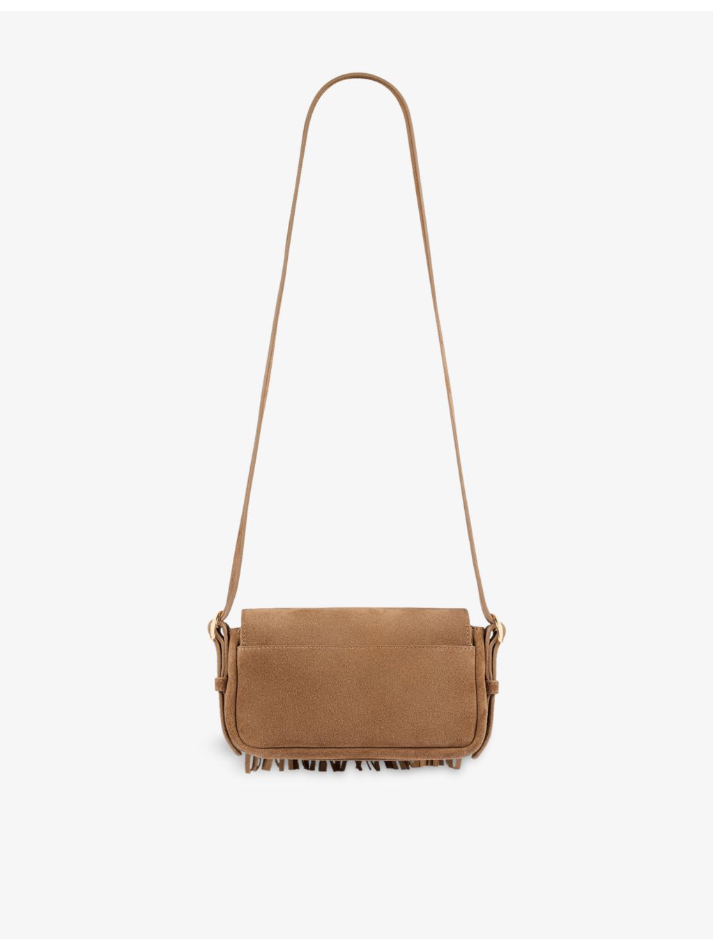 Sandro Mini Mambo suede cross body bag, imported from the UK