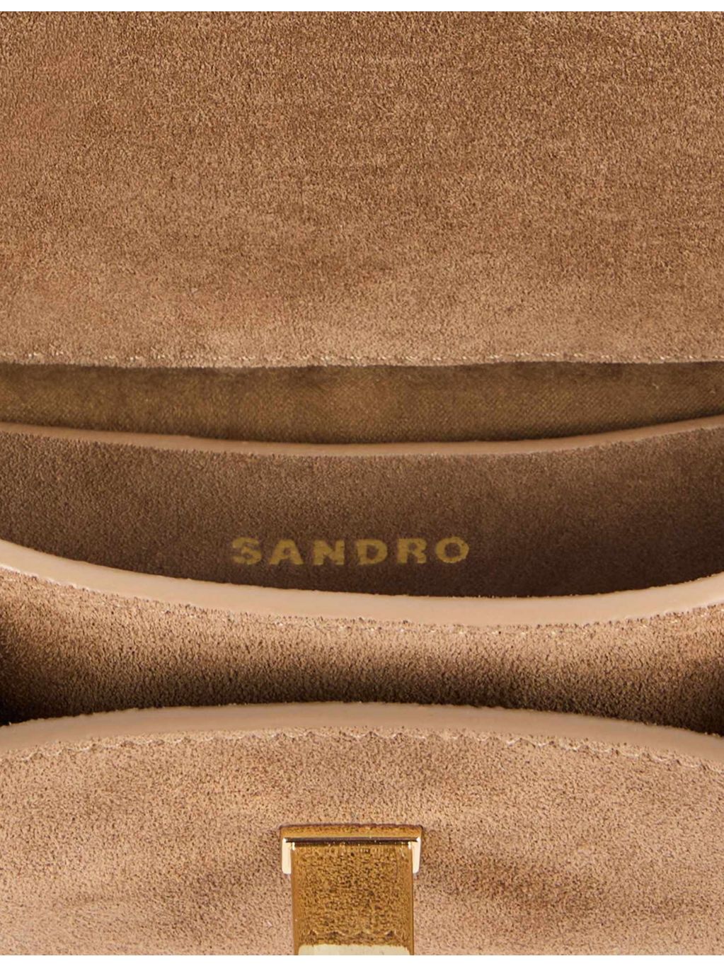 Sandro Mini Mambo suede cross body bag, imported from the UK