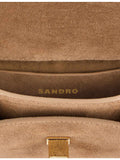 Sandro Mini Mambo suede cross body bag, imported from the UK