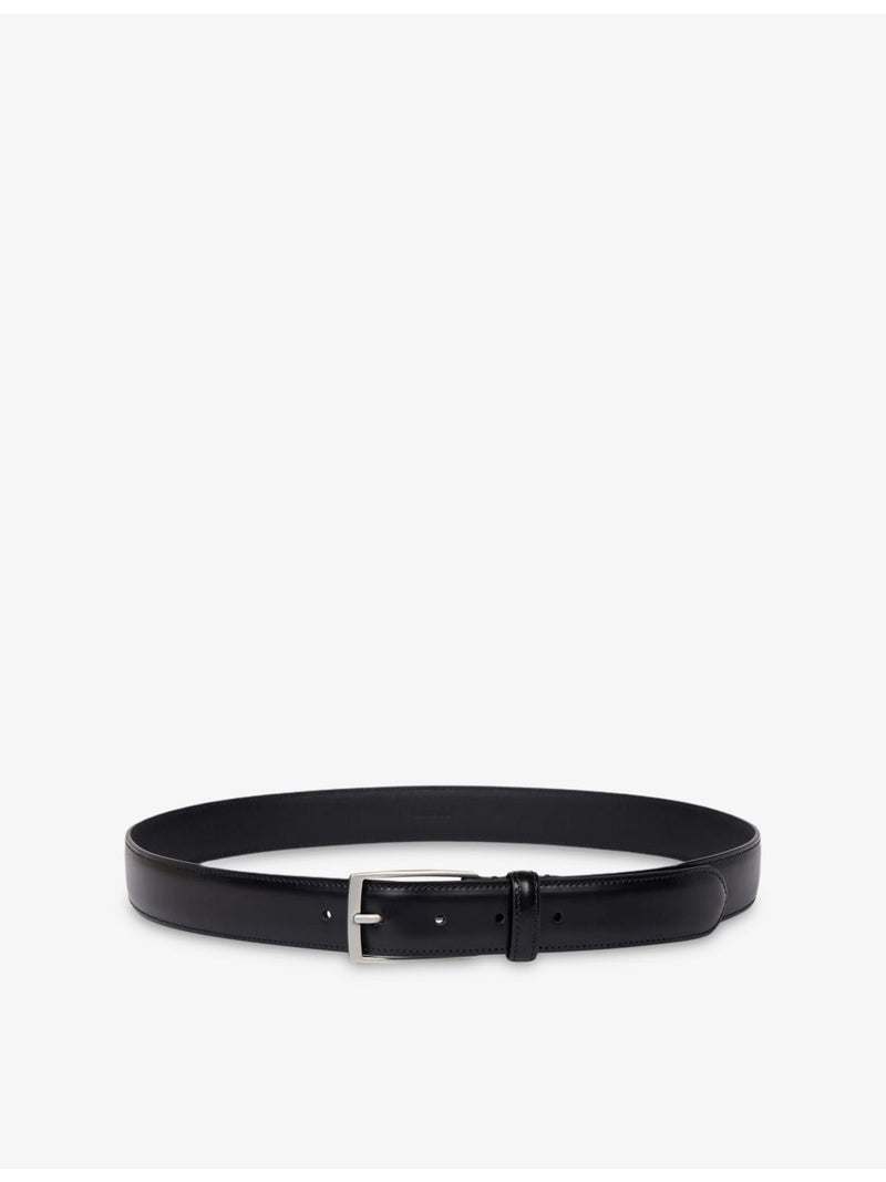 Sandro leather belt rectangular buckle, imported from the UK