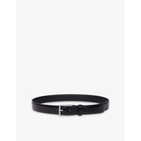 Rectangular-Buckle Leather Belt - 32