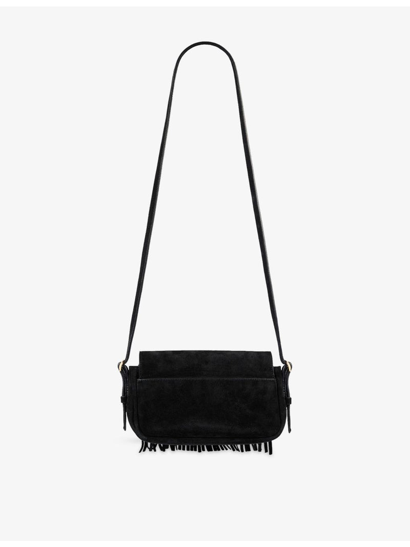 Sandro Mini Mambo suede cross-body bag - British product
