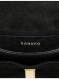 Sandro Mini Mambo suede cross-body bag - British product