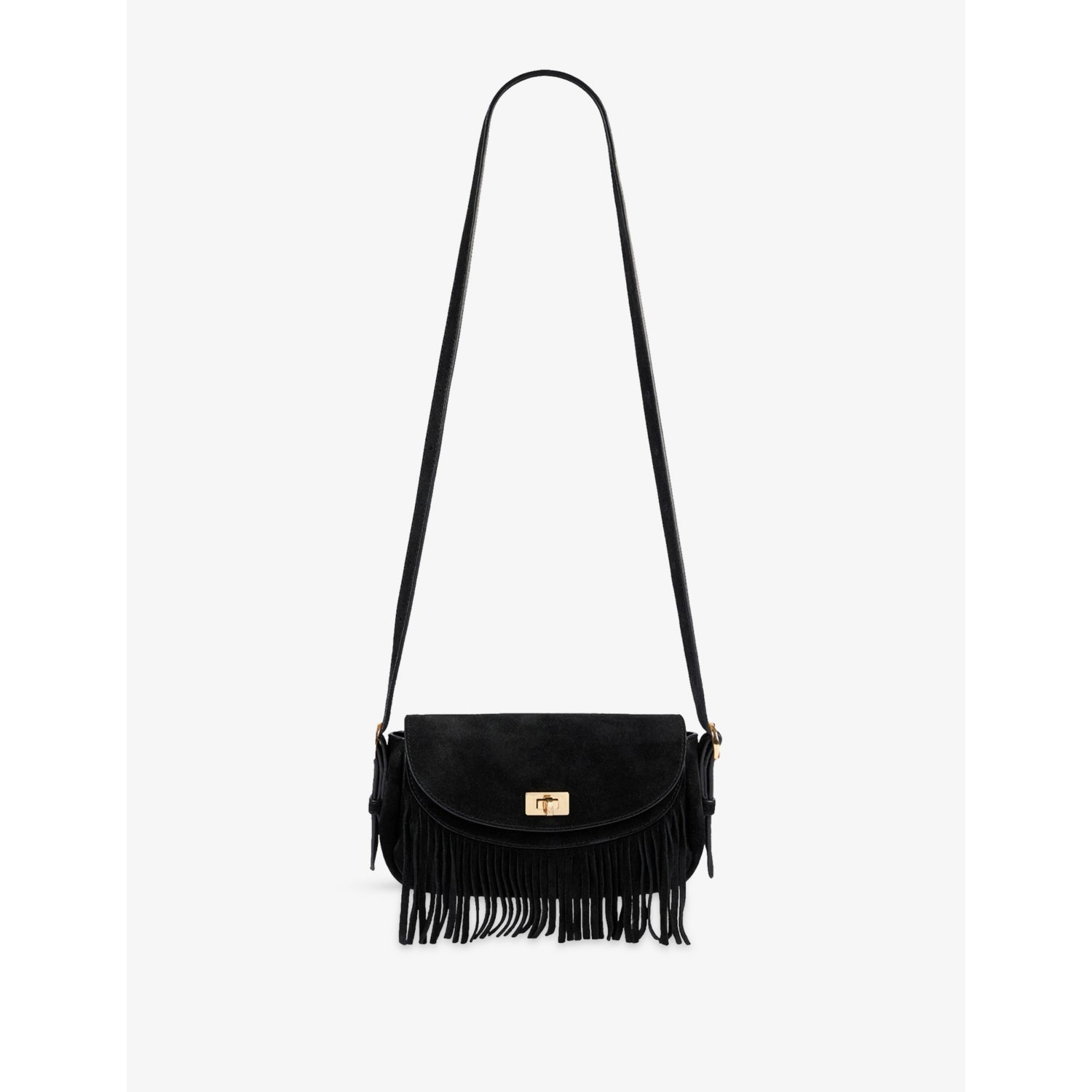 Sandro Mini Mambo suede cross-body bag - British product