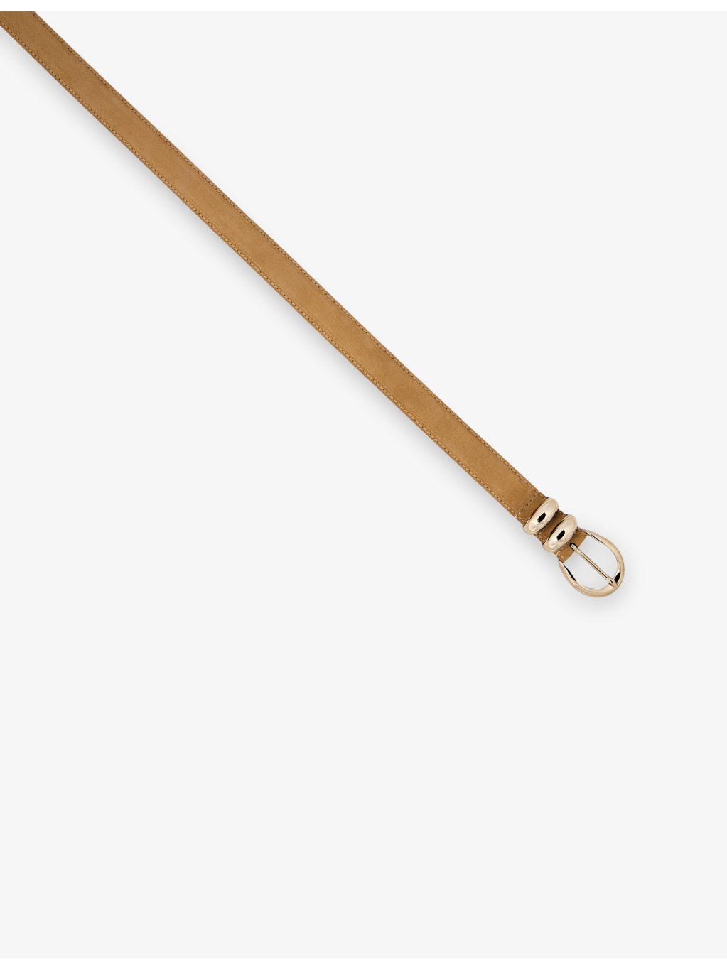 Sandro suede belt with gold-tone buckle 2cm, imported from the UK