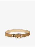 Sandro suede belt with gold-tone buckle 2cm, imported from the UK