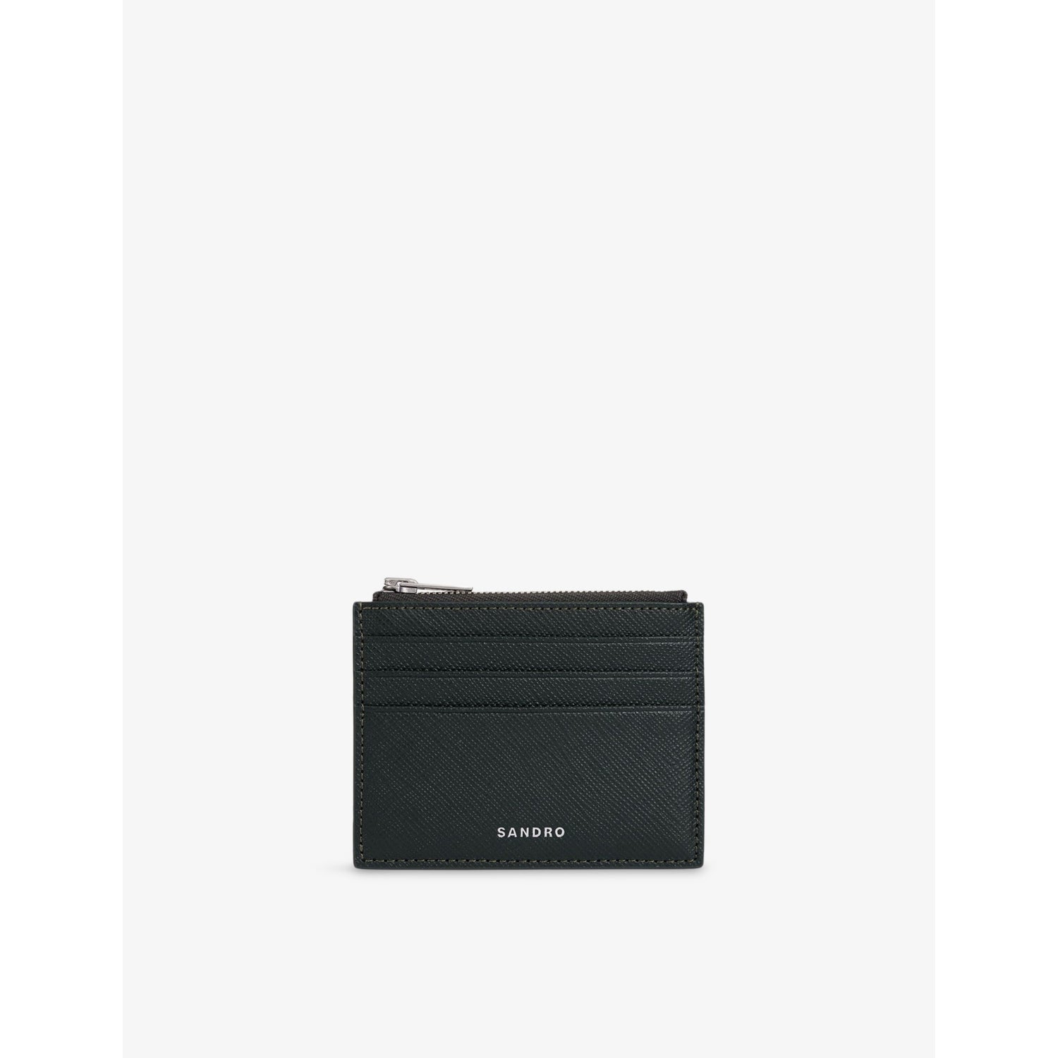 Sandro Branded Leather Card Holder