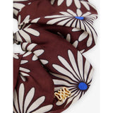 Sandro silk scrunchie floral print branded charm, UK version