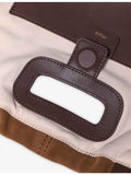 Maje suede and leather tote bag with heart charm - British product