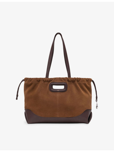 selfridges Maje Suede And Leather Tote Bag- Buy online at McGrocer