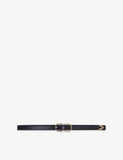Maje double-buckle leather belt 2cm (British brand)