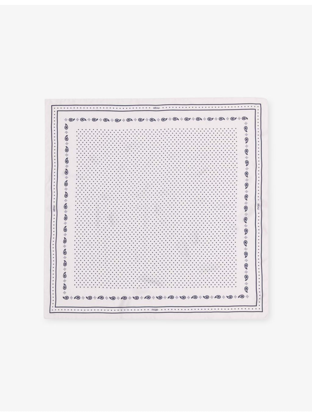 Maje polka-dot silk-twill scarf 90cm (British brand)