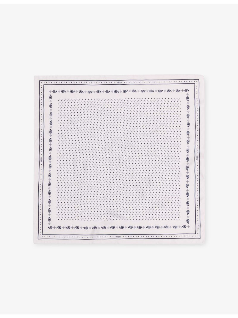 Maje polka-dot silk-twill scarf 90cm (British brand)