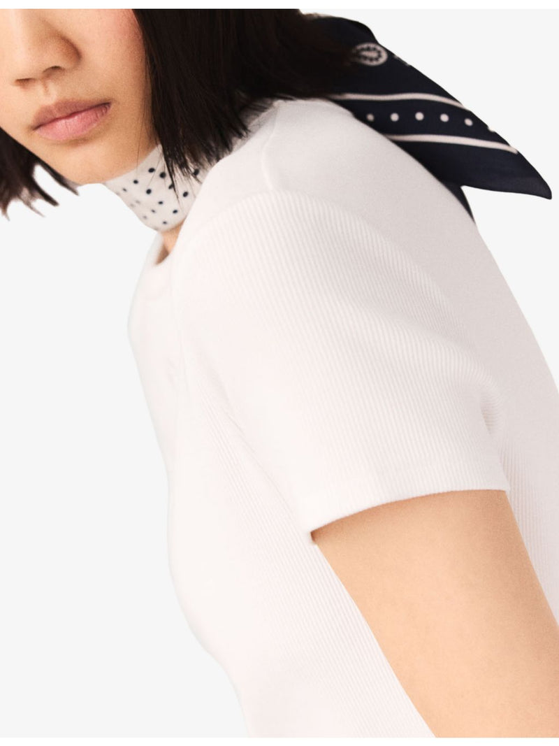 Maje bandana-print silk-twill scarf 60cm square, imported from the UK