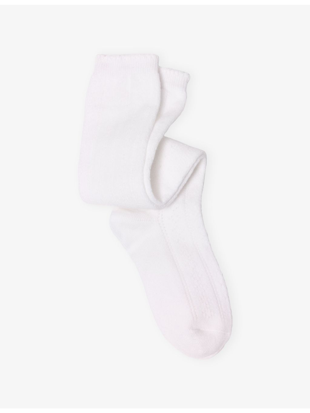Maje pointelle cotton-blend knee-high socks - British product