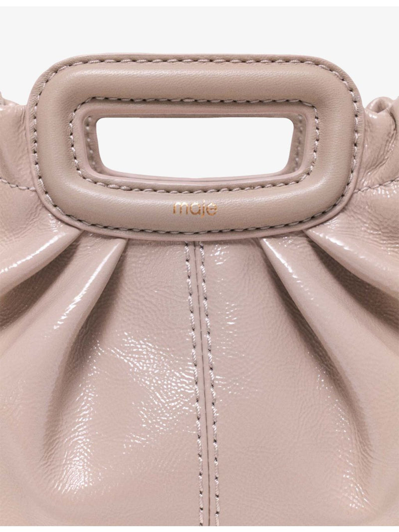 Maje Mini Naplak clutch in cow leather, UK version