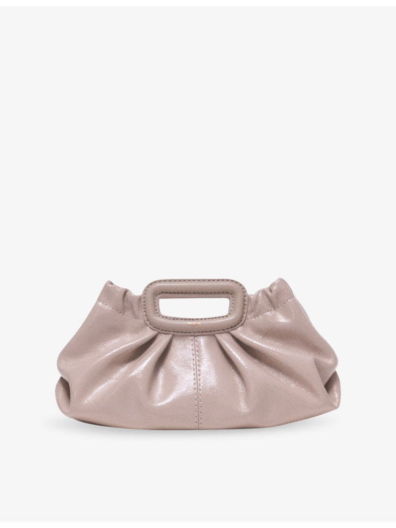 Maje Mini Naplak clutch in cow leather, UK version