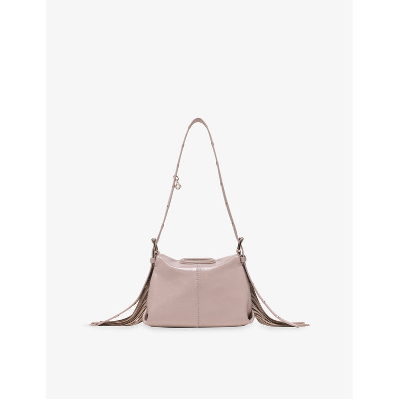Maje Miss M Mini Patent-Leather Shoulder Bag