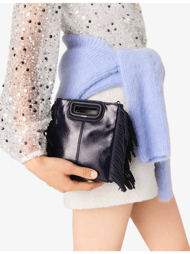 Maje mini leather bag with gold hardware - British product