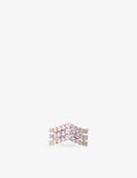 Maje Two-Tone Brass and Rhinestone Ring