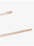 Maje yellow gold-plated brass rhinestone necklace 41cm, UK version
