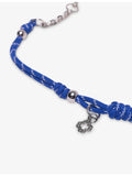 Maje chain cord bag charm with gold-tone chain, imported from the UK