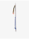 Maje chain cord bag charm with gold-tone chain, imported from the UK
