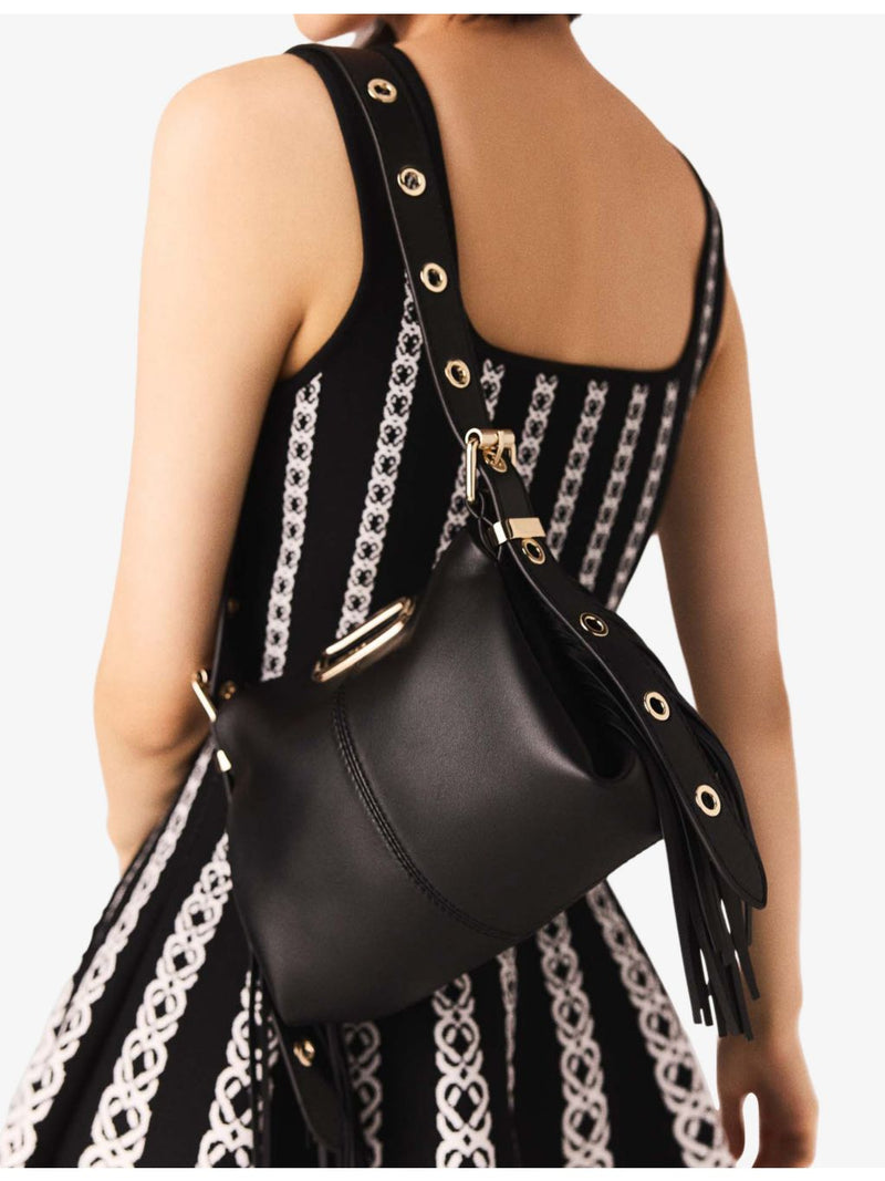 Maje Miss M mini leather cross-body bag - British product