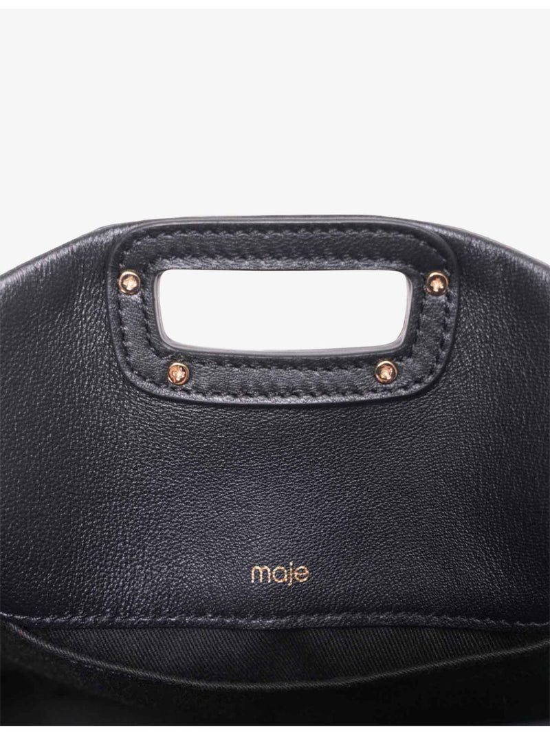 Maje Miss M mini leather cross-body bag - British product