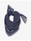 Maje polka-dot triangle wool and cashmere scarf (British brand)