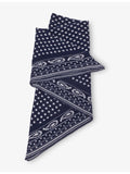 Maje polka-dot triangle wool and cashmere scarf (British brand)