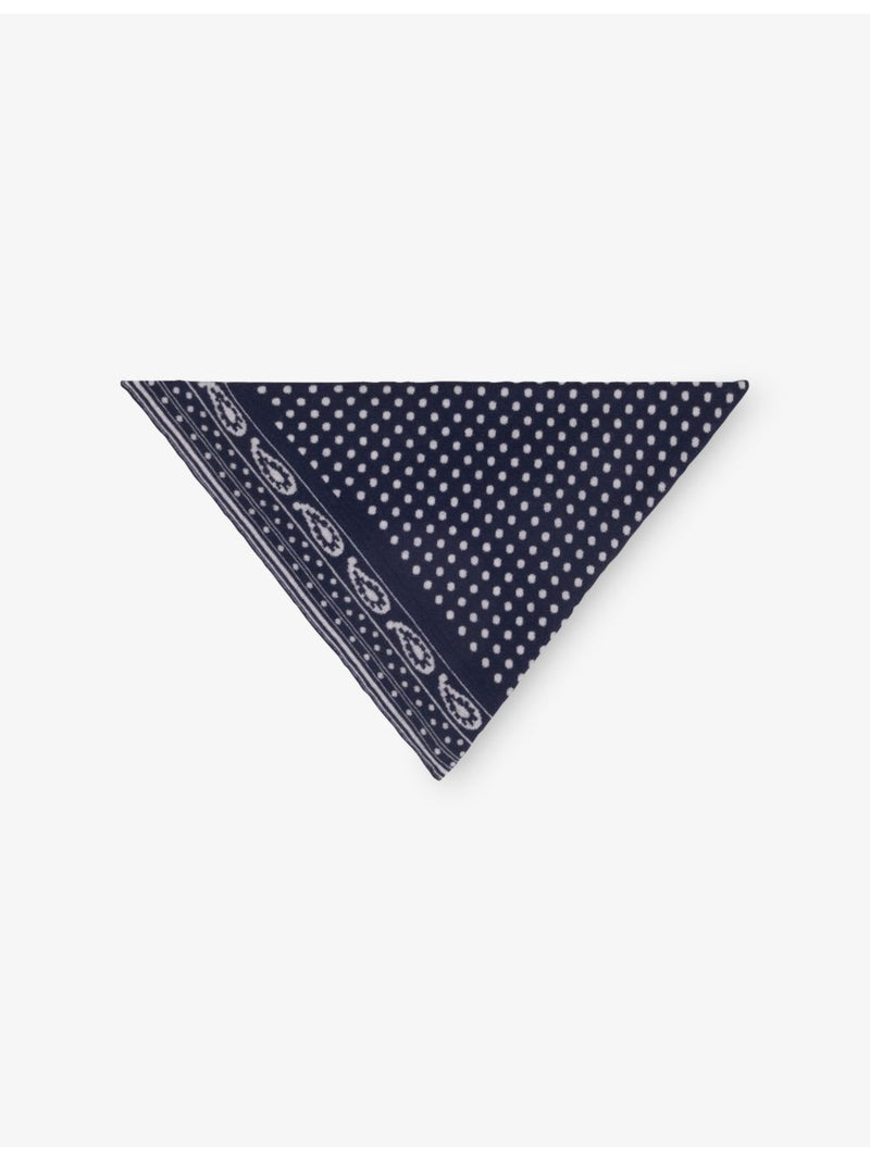 Maje polka-dot triangle wool and cashmere scarf (British brand)
