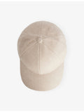 Varsity Headwear linen cap with curved visor and adjustable strap - British product