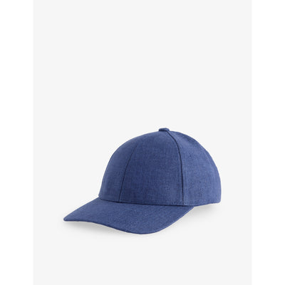 selfridges Varsity Headwear Legacy Structured Linen Cap- Buy online at McGrocer