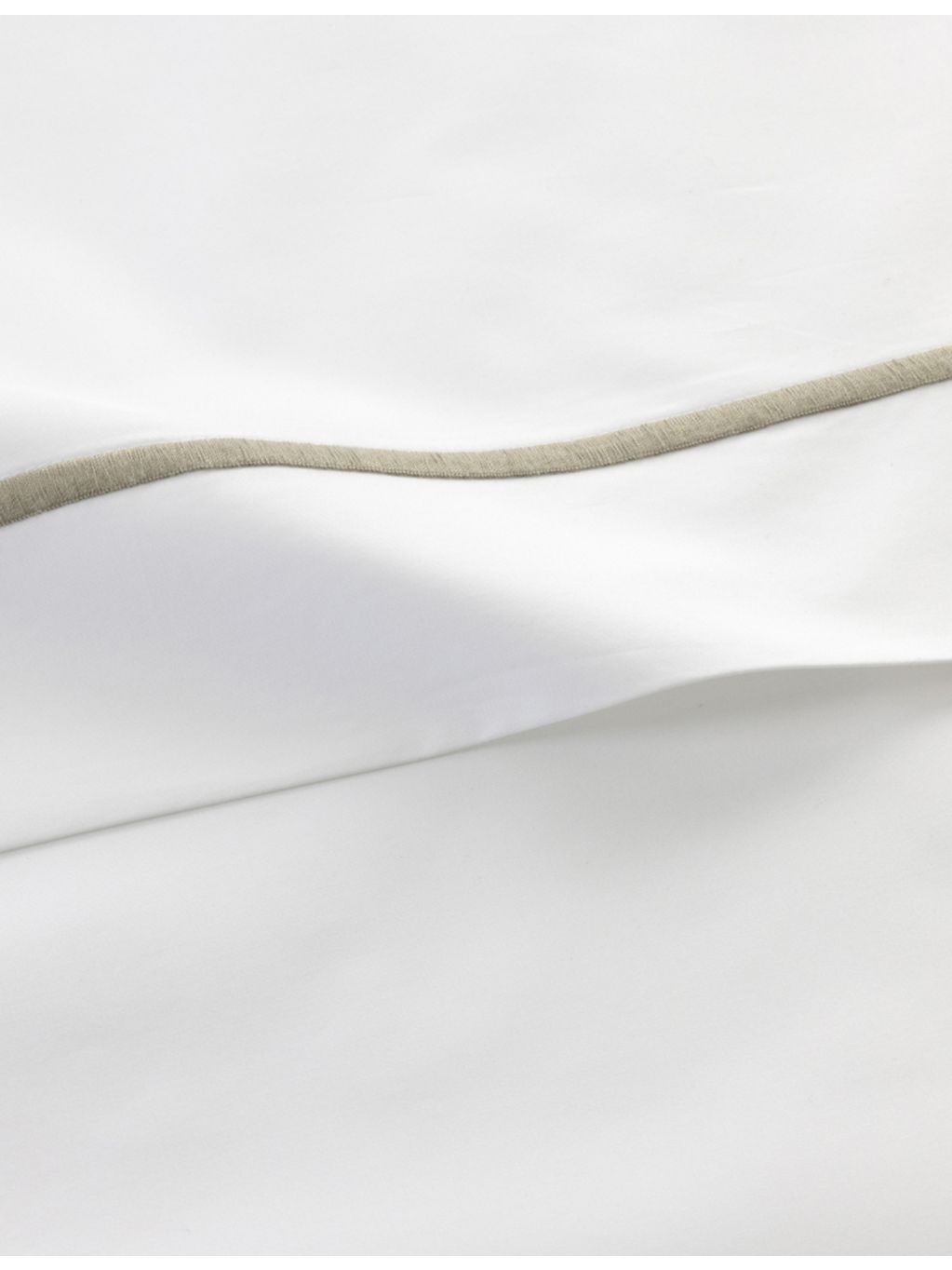 Yves Delorme Athena Kaki cotton flat sheet, imported from the UK