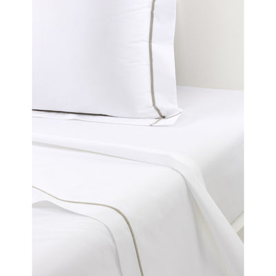 selfridges Yves Delorme Athena Kaki Cotton Flat Sheet- Buy online at McGrocer