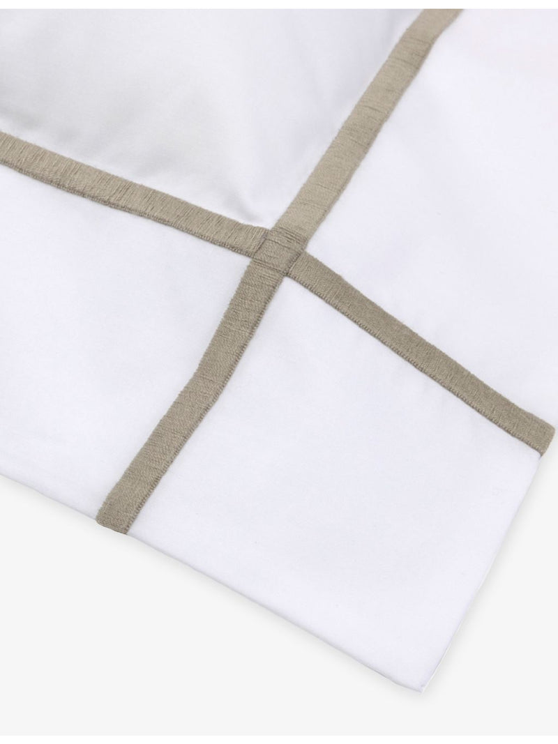 Yves Delorme Athena Kaki cotton Oxford pillowcase (British brand)