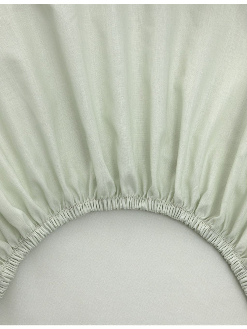 Yves Delorme Batiste Amande cotton fitted sheet - British product