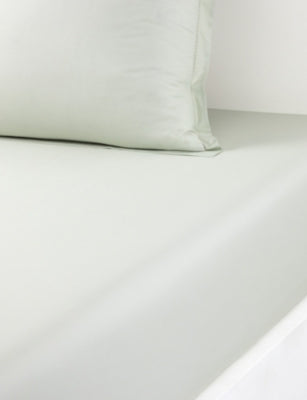 Yves Delorme Batiste Amande Cotton Fitted Sheet