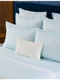Yves Delorme Capri Aqua cotton flat sheet, UK version
