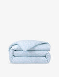 Yves Delorme Capri Aqua Cotton Duvet Cover
