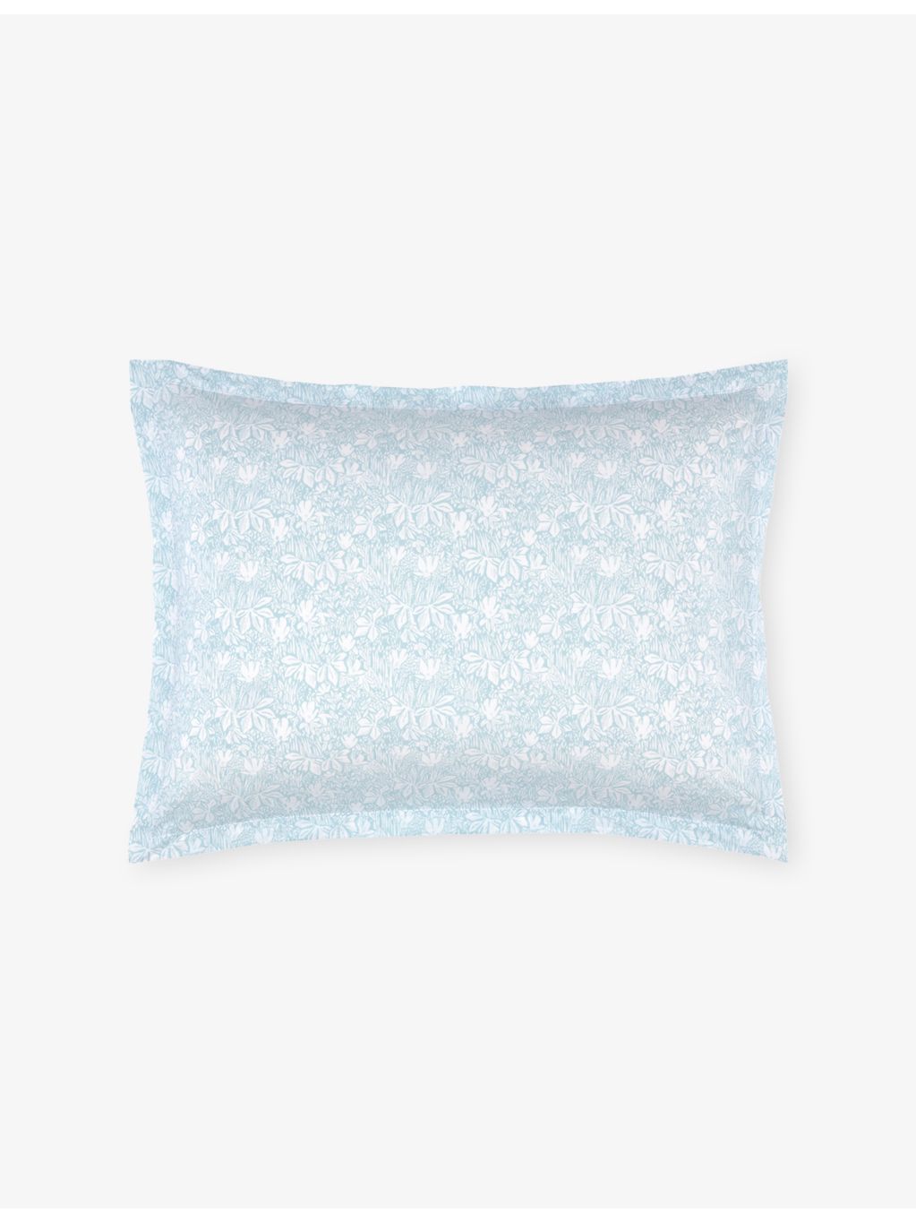 Yves Delorme Capri floral cotton-sateen Oxford pillowcase 50x75cm - British product