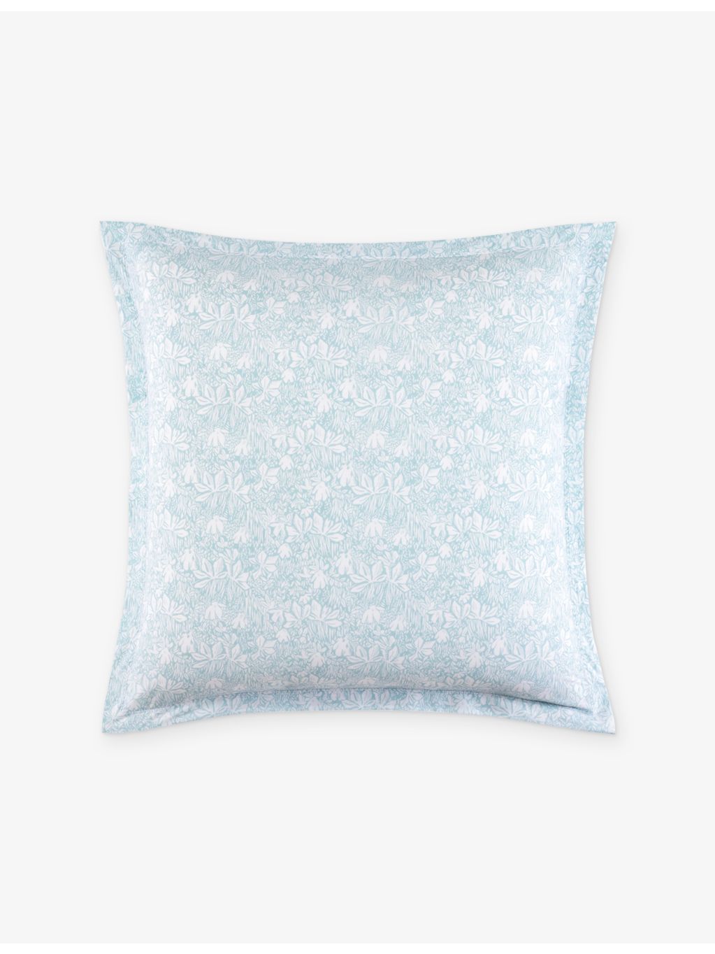 Yves Delorme Capri floral cotton-sateen Oxford pillowcase 65cm (British brand)