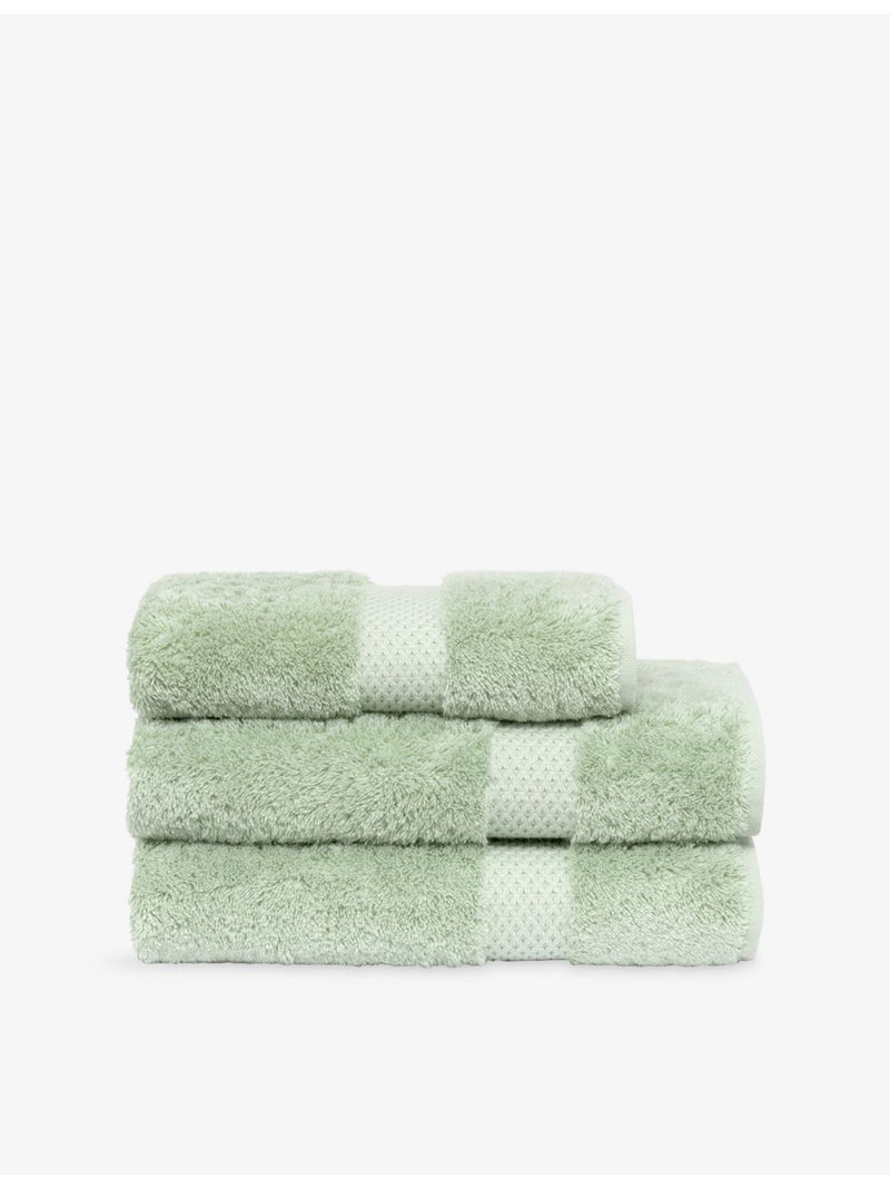 Yves Delorme Étoile Amande cotton-modal face cloth 33x33cm, imported from the UK
