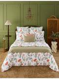Yves Delorme multicoloured floral flat sheet, UK version