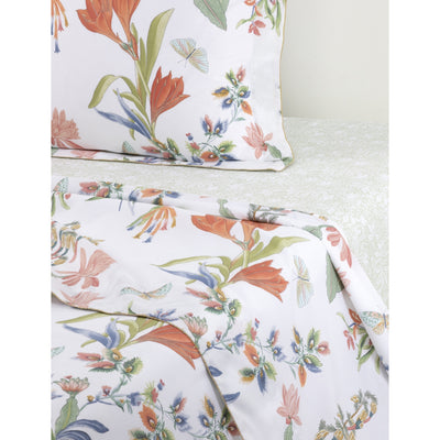 selfridges Yves Delorme Multicoloured Floral Cotton Flat Sheet- Buy online at McGrocer