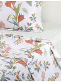 Yves Delorme multicoloured floral flat sheet, UK version