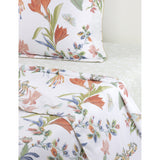 Multicoloured Floral Cotton Flat Sheet - Double