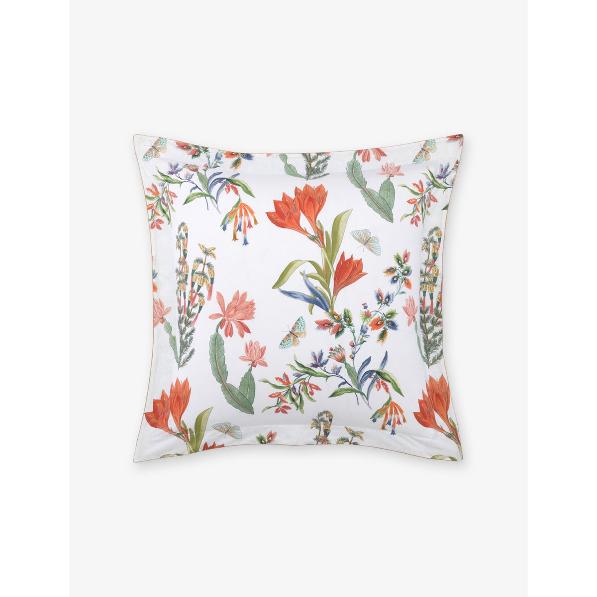 Yves Delorme floral-print cotton-sateen Oxford pillowcase 65cm x 65cm, imported from the UK