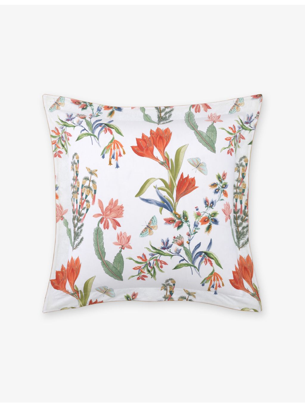 Yves Delorme floral-print cotton-sateen Oxford pillowcase 65cm x 65cm, imported from the UK